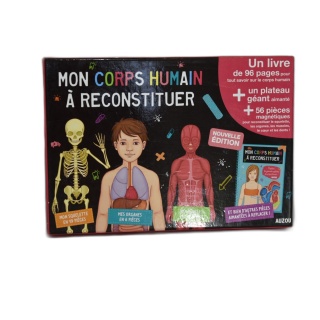 Mon Corps Humain à Reconstituer - Auzou - Plateau Aimanté 56 Pièces +