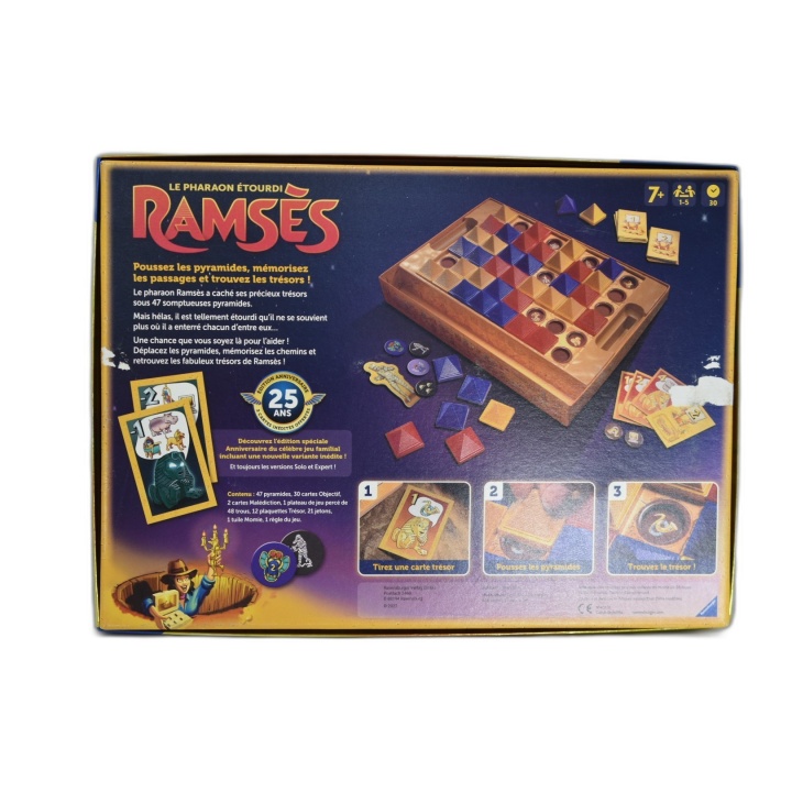 Ramsès Le Pharaon Étourdi - Ravensburger - Édition 25 Ans - Jeu Mémoir