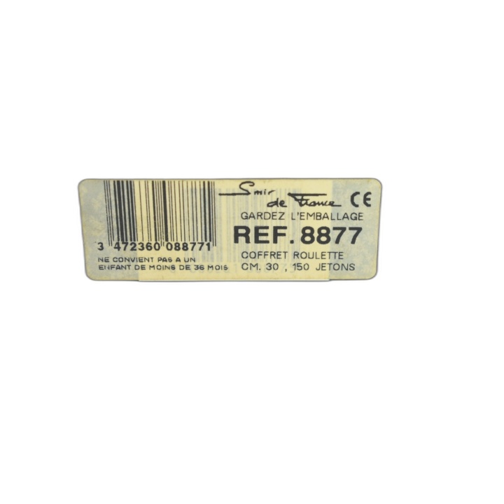 Set Roulette Casino Français - Tapis Feutrine Vert 1-6 Joueurs - Occas