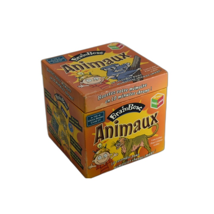 BrainBox Animaux - Green Board Game - Jeu Mémoire 1+ Joueurs - 5 ans -