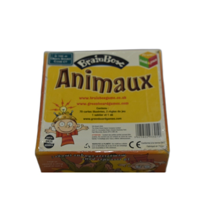 BrainBox Animaux - Green Board Game - Jeu Mémoire 1+ Joueurs - 5 ans -