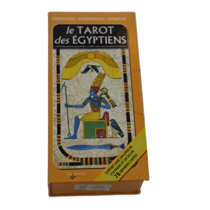 Le Tarot des Égyptiens - De Vecchi - Coffret 78 Grandes Cartes + Livre