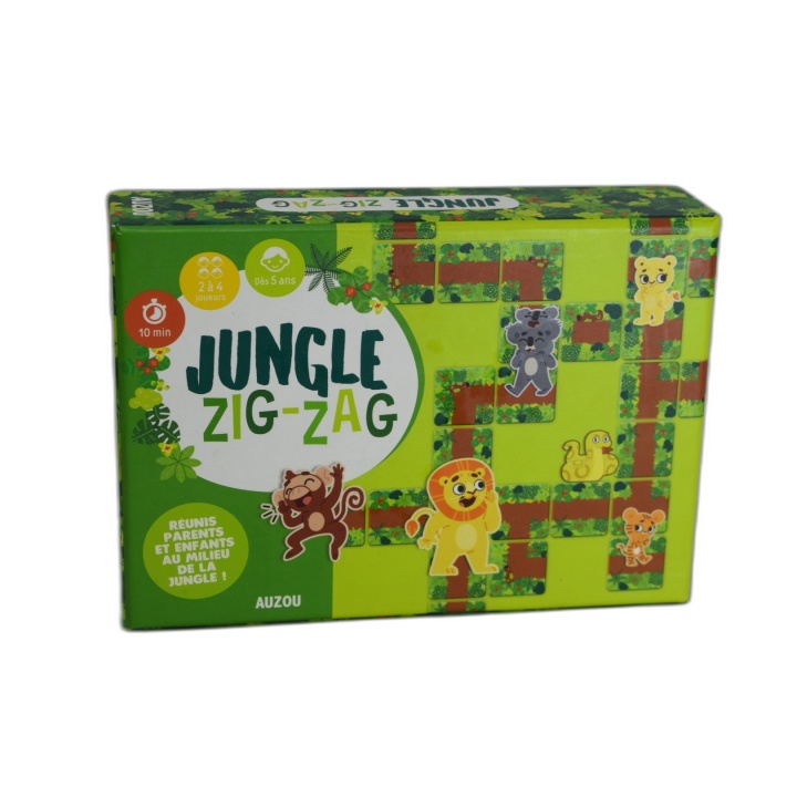 Jungle Zig-Zag - Auzou - Jeu Astuce & Mémoire 2-4 Joueurs - 5 ans - Oc