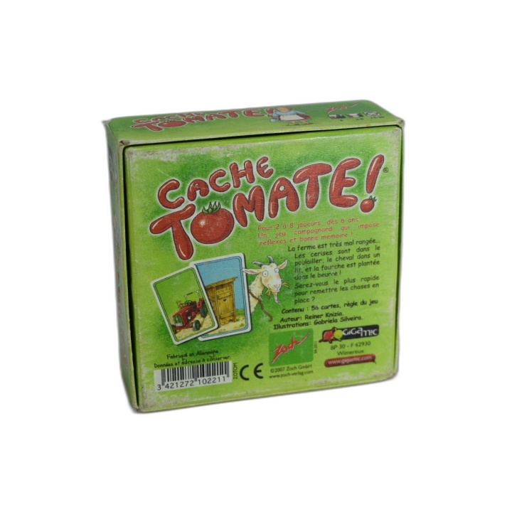 Cache Tomate - Reiner Knizia - Jeu de cartes enfant 2-6 joueurs - Dès