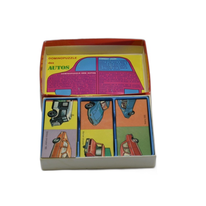 Domino Puzzle des Autos - Fernand Nathan 1971 - Jeu Éducatif Enfant -