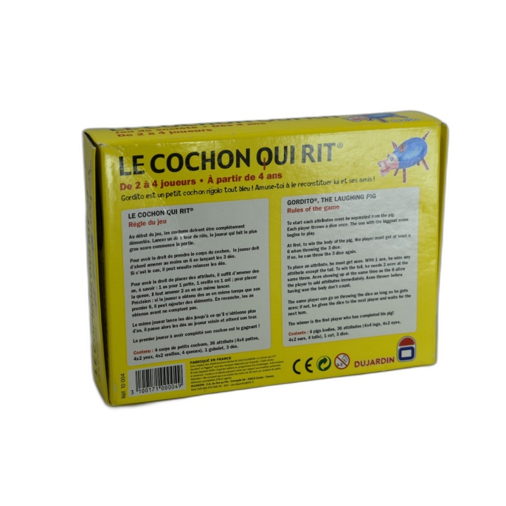 Le Cochon Qui Rit - Dujardin - Jeu Enfant 2-4 Joueurs - Dès 4 ans - Oc