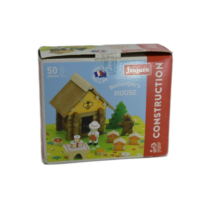 Jeujura Beekeeper's House - Jeu Construction Bois 50 Pièces - Fabriqué