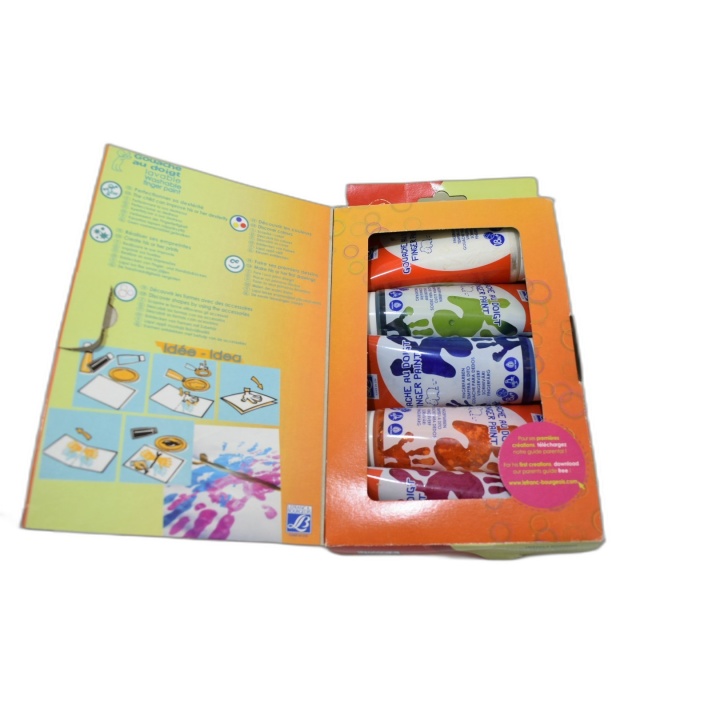 Lefranc & Bourgeois - Gouache au Doigt Lavable 5 Couleurs - Peinture E