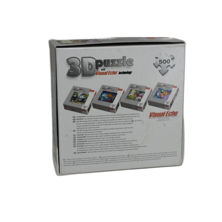 Puzzle 3D Licornes Trefl 500 pièces Visual Echo Technology - 50x40 cm