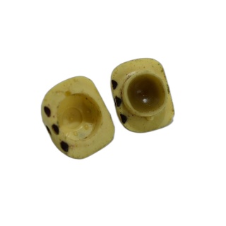 Dé Ancien en Os - D6 Artisanal Ivoire Vintage - 17mm - Pièce de Collec