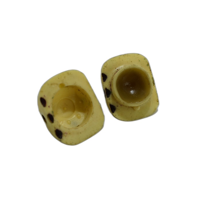 Dé Ancien en Os - D6 Artisanal Ivoire Vintage - 17mm - Pièce de Collec