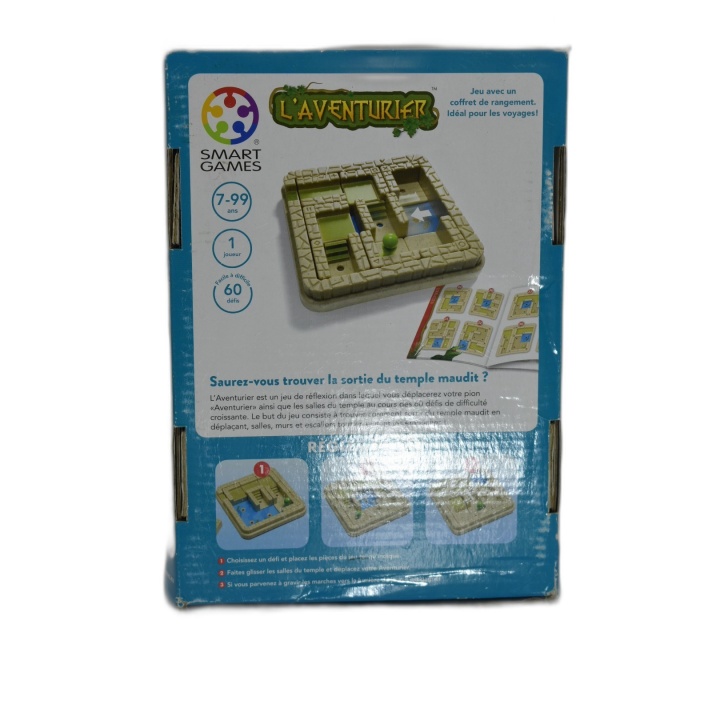 L'Aventurier Smart Games - Jeu Réflexion Solo 60 Défis - 7 ans+ - Occa