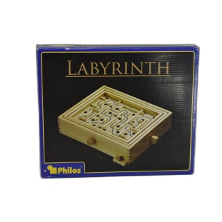 Labyrinth Bois - Philos - Jeu d'Adresse & Équilibre Bille - 1 Joueur -