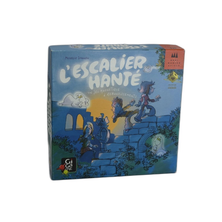 L'Escalier Hanté - Gigamic - Jeu Magnétique Famille 2-4 Joueurs - Dès