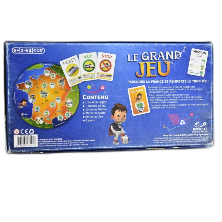 Le Grand Jeu UEFA Euro 2016 Apicoove - Jeu Famille 2-6 Joueurs - Dès 6
