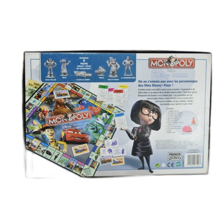 Monopoly Édition Disney Pixar - Parker - Jeu Famille 2-6 Joueurs - 8 a
