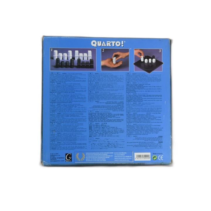Quarto ! - Gigamic - Jeu de Stratégie Abstrait 2 Joueurs - Dès 8 ans -