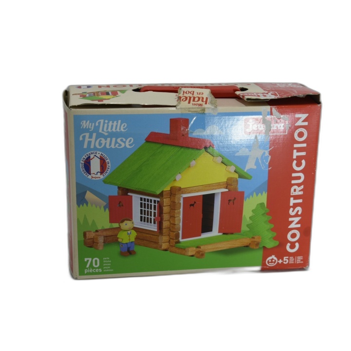 Jeujura My Little House - Jeu de Construction Bois 70 Pièces - Dès 5 a