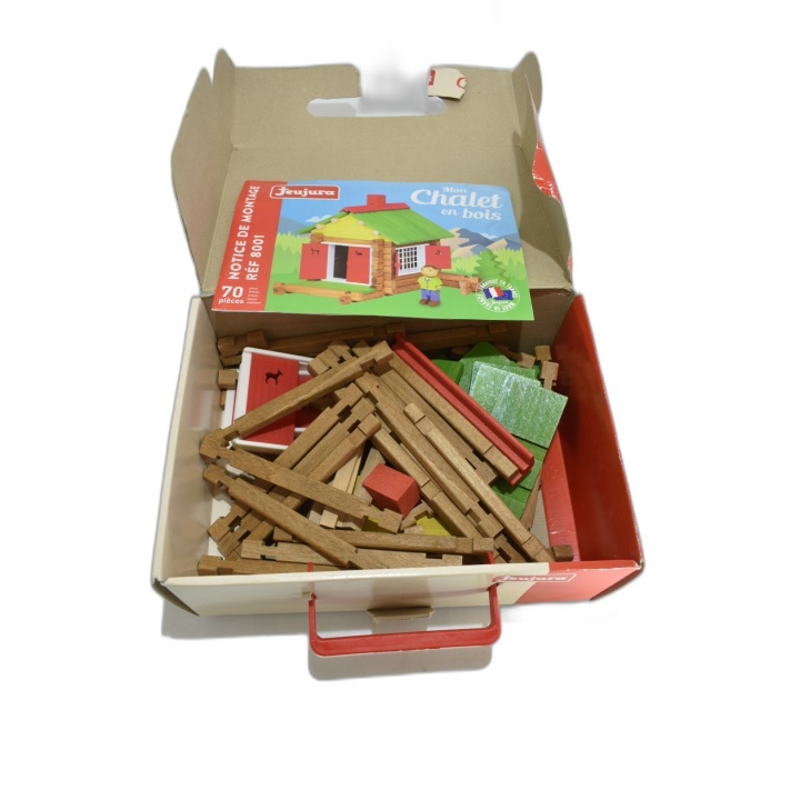 Jeujura My Little House - Jeu de Construction Bois 70 Pièces - Dès 5 a