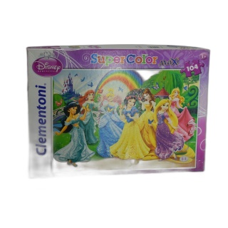 Puzzle Disney Princesses - Clementoni Super Color Maxi 104 pièces - 3