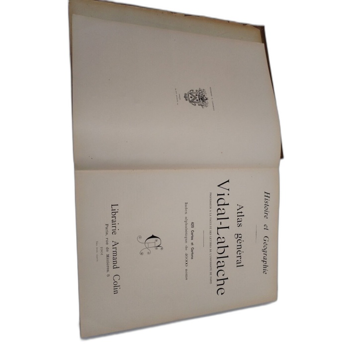 Atlas Général Vidal-Lablache - Histoire et Géographie - Librairie Arma