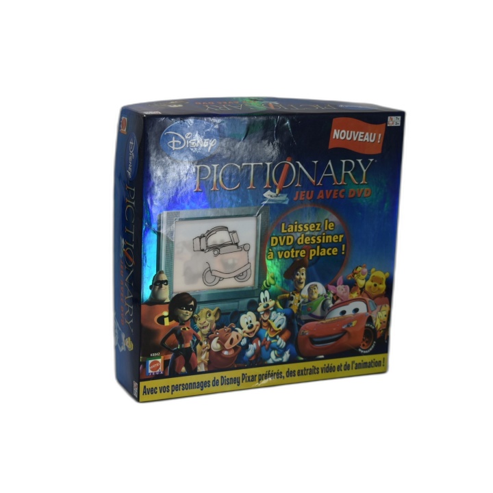 Disney Pictionary Jeu avec DVD - Mattel - Jeu Dessin Famille - 2+ Équi