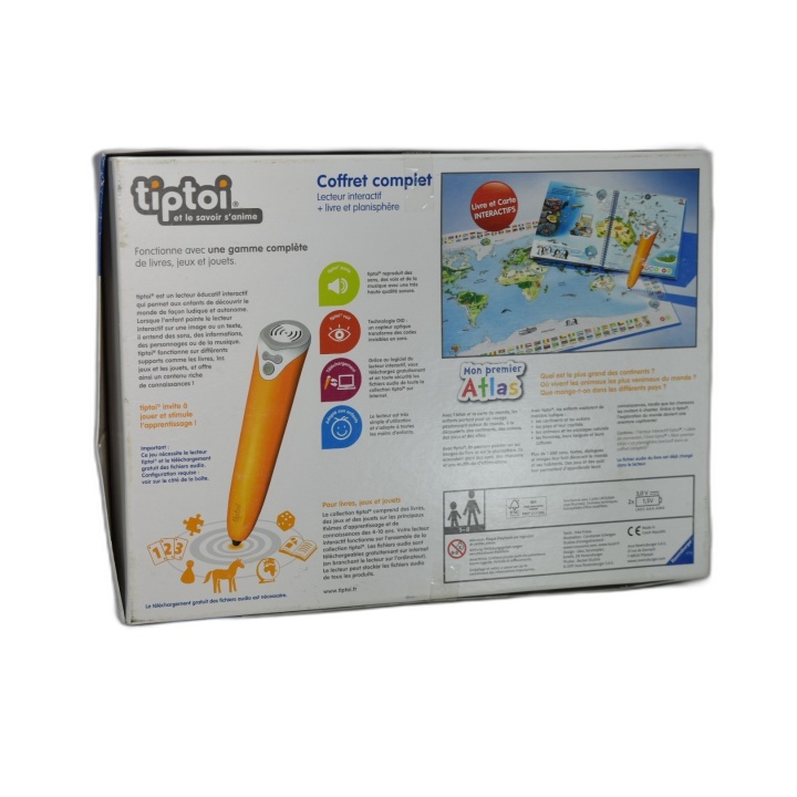 Tiptoi Coffret Complet Ravensburger - Lecteur Interactif + Atlas + Pla