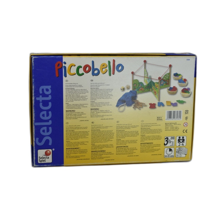 Piccobello - Selecta Spiel - Jeu de Lessive Enfant 2-4 Joueurs - Dès 3