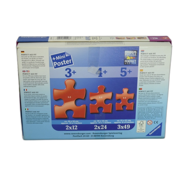 Ravensburger Puzzle Disney Raiponce 3x49 pièces - Enfant 5 ans+ - Occa