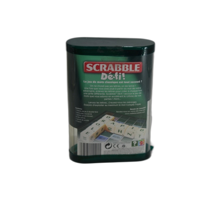 Scrabble Défi - Mattel - Jeu de mots lettres dés 2 joueurs - 10 ans -