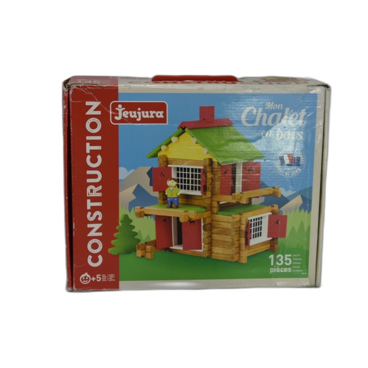 Jeujura My Little House - Jeu Construction Bois 135 pièces - Fabriqué