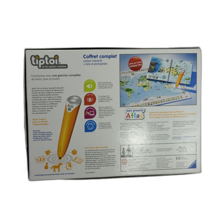 Tiptoi Coffret Complet Ravensburger - Lecteur Interactif + Livre Atlas