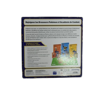 Pokémon Académie de Combat JCC - 3 Decks Pikachu Évoli Pyrobut - Coffr