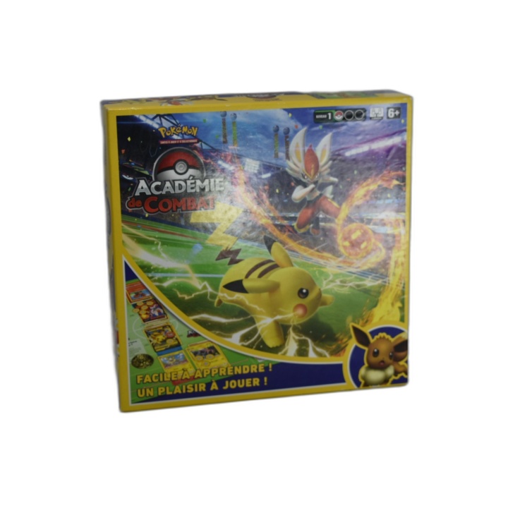 Pokémon Académie de Combat JCC - 3 Decks Pikachu Évoli Pyrobut - Coffr