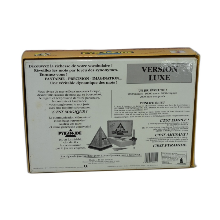 Pyramide Version Luxe - Jeu TV Synonymes & Énigmes - 2-4 Joueurs - Édi