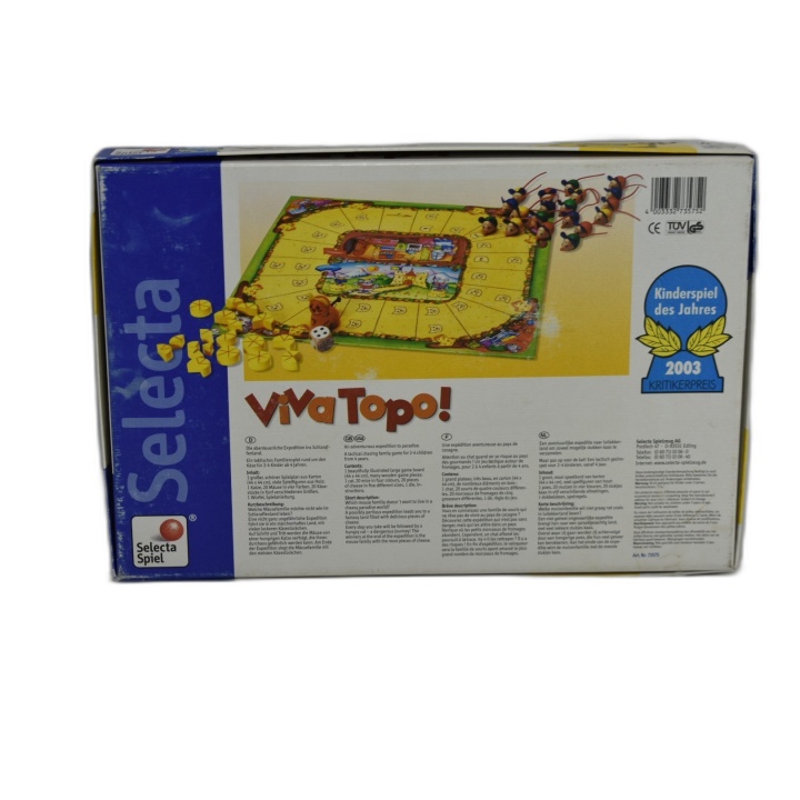Viva Topo ! - Selecta - Jeu Enfant Souris & Fromage 2-4 Joueurs - 4 an