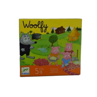 Woolfy Djeco - Jeu de Coopération 3 Petits Cochons - 2-4 Joueurs - 5 a