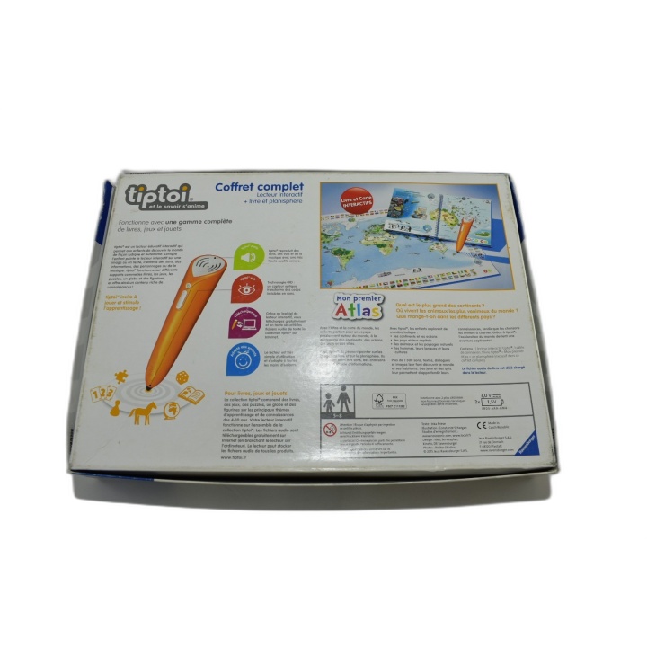 Tiptoi Coffret Complet Ravensburger - Lecteur Interactif + Atlas + Pla