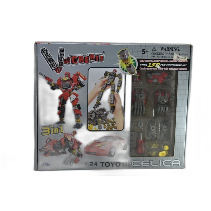 V-Create Toyota Celica - Kit Construction 3-en-1 Robot Voiture - Happy