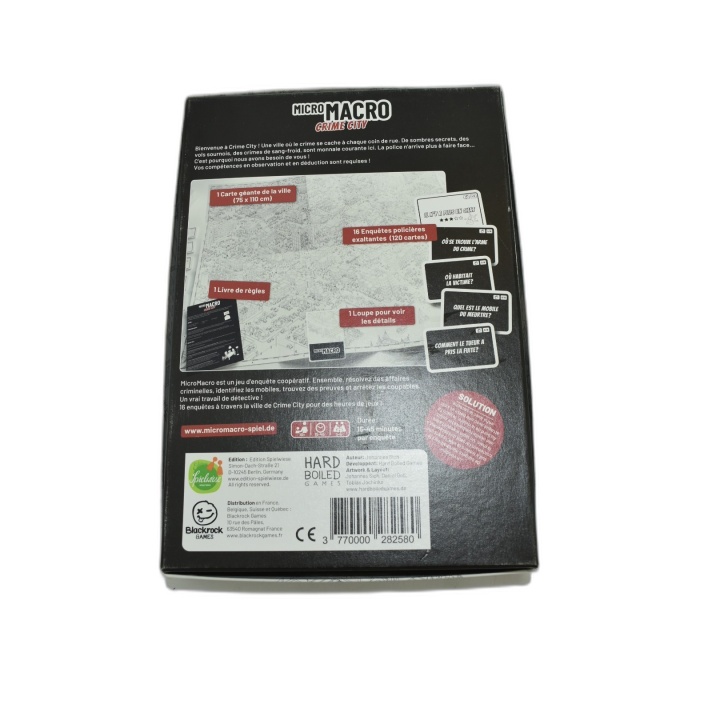 MicroMacro Crime City - Blackrock Games - Jeu Enquête Coopératif 1-4 J