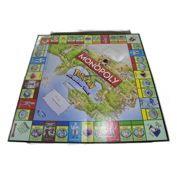 Monopoly Pokémon Édition Kanto - Hasbro - Jeu Famille 2-6 Joueurs - 8 