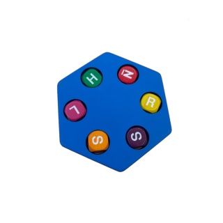 Dé hexagonal lettres — Le Petit Bac MB Jeux — ArcadiAgora