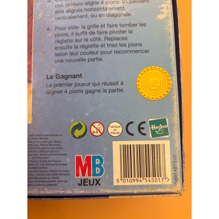 Puissance 4 - MB Jeux - Jeu de strategie 6 ans 2 joueurs - Comple