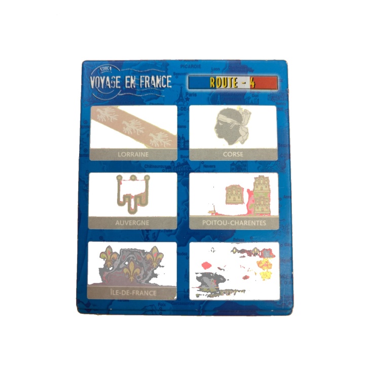 Plateau Route 4 — Voyage en France - Educa - Jeu educatif 8 ans