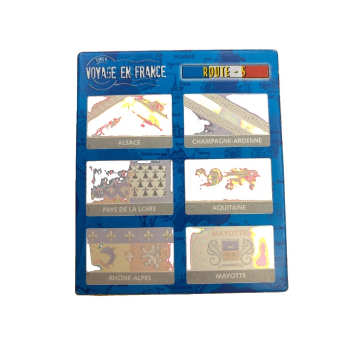 Planche Route 5 — Voyage en France - Educa - Jeu educatif 8 ans 2