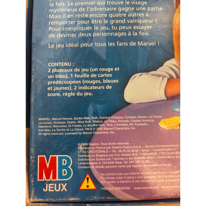 Qui Est-Ce Marvel Heroes - MB Jeux - Jeu de deduction 6 ans 2 jou