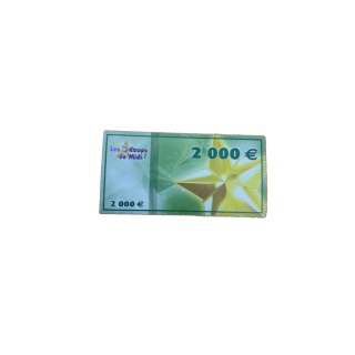 Billet 2000€ - Les 12 Coups de Midi TF1 Games
