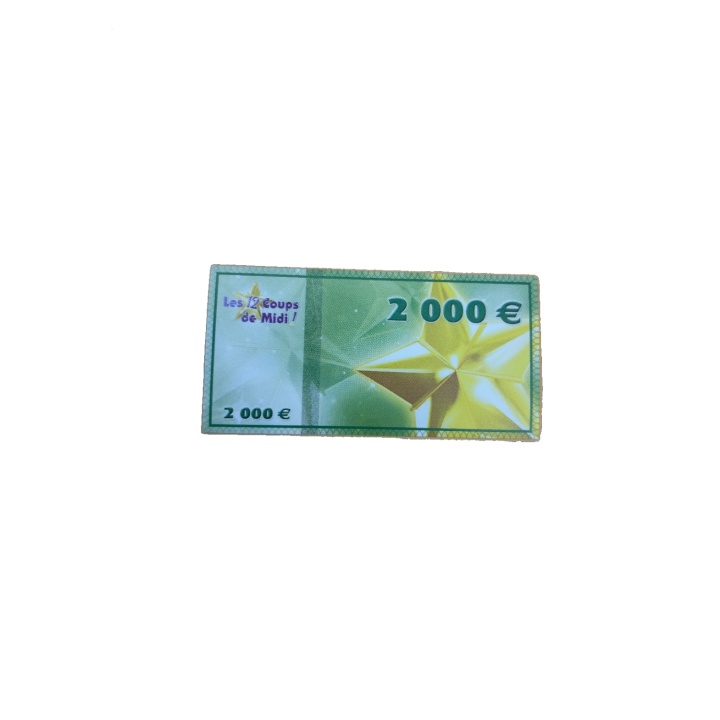 Billet 2000€ - Les 12 Coups de Midi TF1 Games