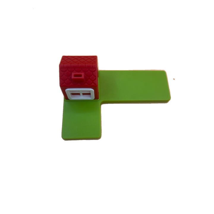 Pièce puzzle verte L maison rouge - Trois Petits Cochons Deluxe