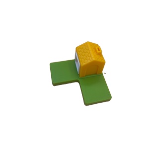 Pièce puzzle verte maison jaune - Trois Petits Cochons Deluxe